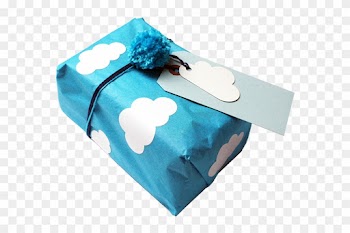 Tissue Paper, Cloud Stickers, Cloud Tags, Blue Tags - Wedding Favors