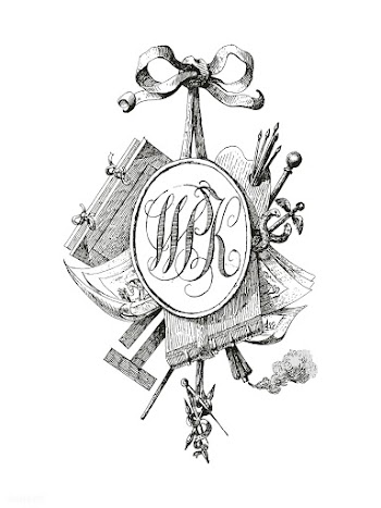 Title vignette with monogram W.P.K. (1808) by.. | Free stock vector - 481284