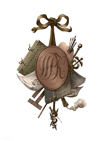 Title vignette with monogram W.P.K. (1808) by.. | Free stock vector - 481336
