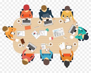 To A Piece Of Media During The Class Or Meeting - Meeting Illustrations