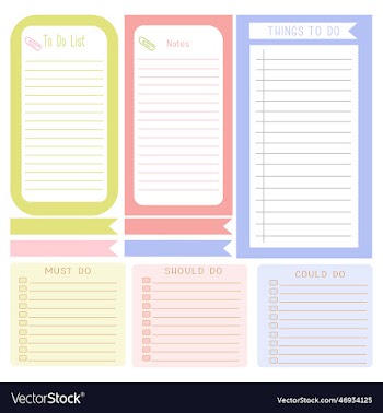 to do list templates set