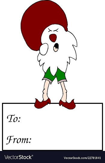 To-from card vector image