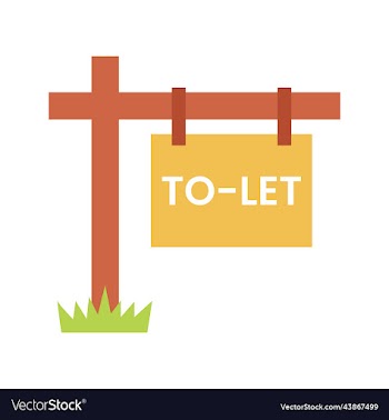 to-let house rent wooden sign board