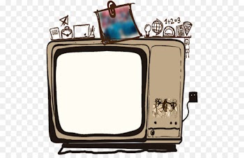 To the Sky Kingdom Television Cartoon - Black and white TV 