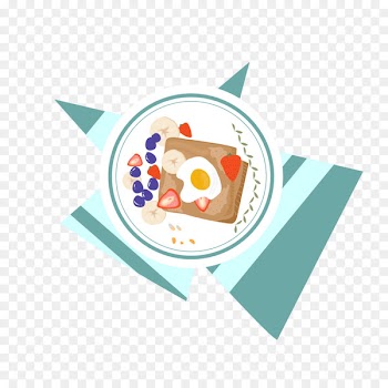 Toast Banana chip Breakfast Fried egg Bread - ate vector 