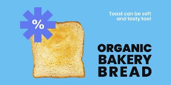 Toast breakfast Twitter post template, | Free Vector Template - rawpixel