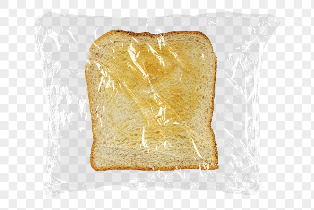 Toast png plastic packaging sticker, | Free PNG - rawpixel