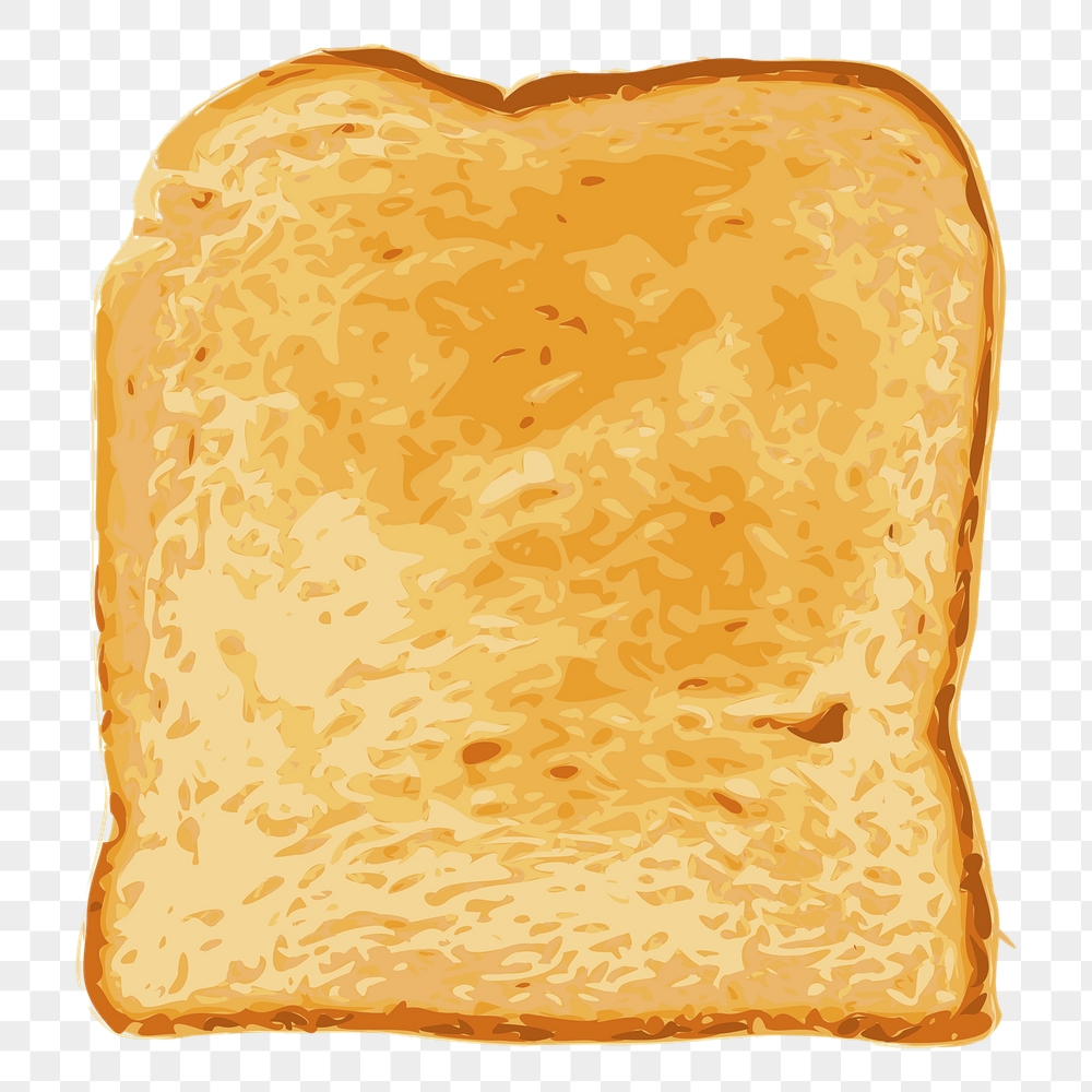 Toast slice png sticker, breakfast | Free PNG - rawpixel