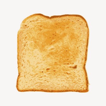 Toast slice sticker, breakfast food | Free Vector - rawpixel
