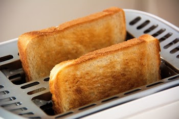Toasted Bread on Bread Toaster