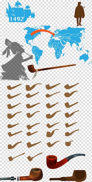 Tobacco pipe Euclidean Map Illustration, Map transparent background PNG clipart