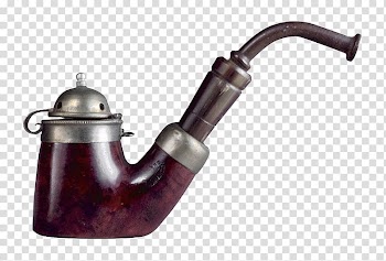Tobacco pipe, Vintage retro pipe transparent background PNG clipart