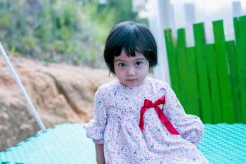 Toddler's Gray Floral Dress