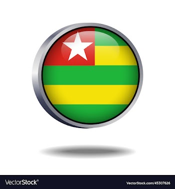 togo flag button