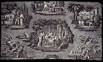 Toile, fragment of mauve medallions, | Free Photo - rawpixel