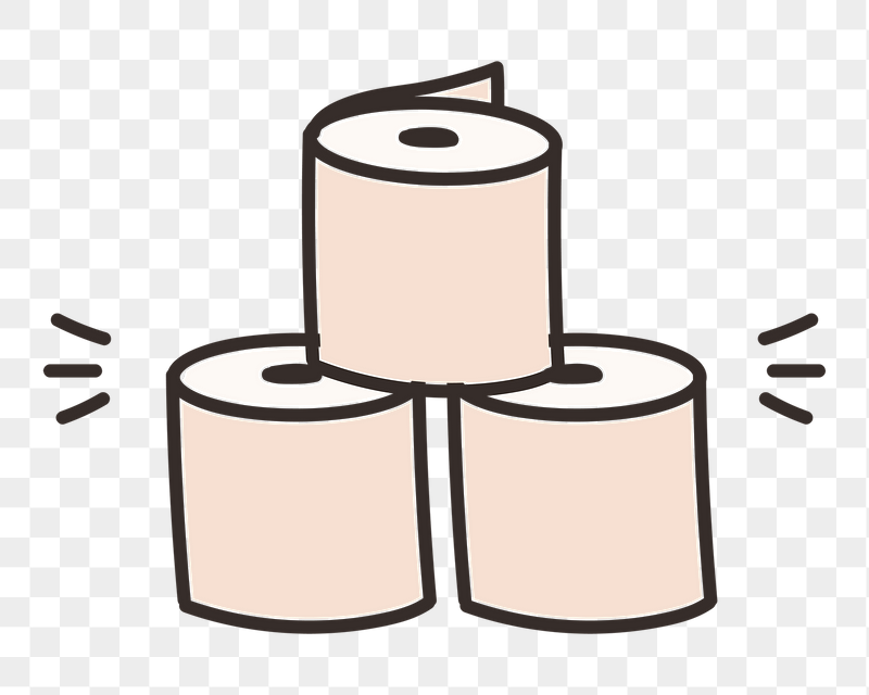 Toilet paper doodle png sticker, | Free PNG - rawpixel