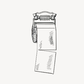 Toilet paper roll collage element, | Free Vector Illustration - rawpixel