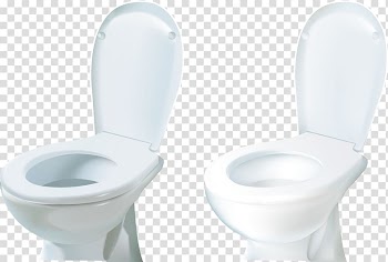 Toilet seat Flush toilet, Painted white clean toilet transparent background PNG clipart