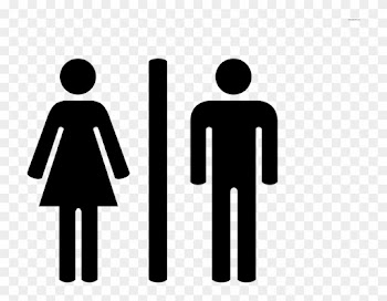 Toilet Sign - Male Female Bathroom Signs