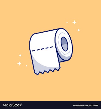 toilet tissue paper roll cartoon