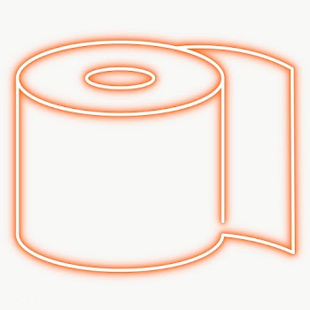 Toilet tissue roll neon sign transparent png  | Free  transparent png - 2306254