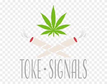 Toke Signals Logo - Marijuana Leaf