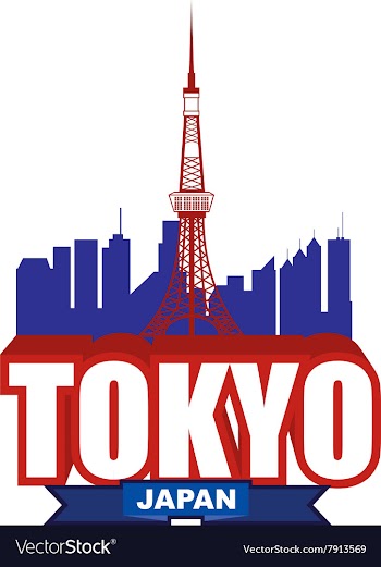 Tokyo Blue vector image