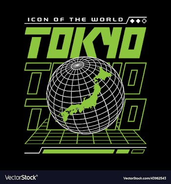 tokyo colorful typography streetwear style