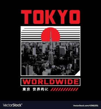 tokyo colorful typography streetwear style