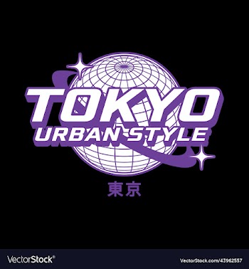 tokyo colorful typography streetwear style