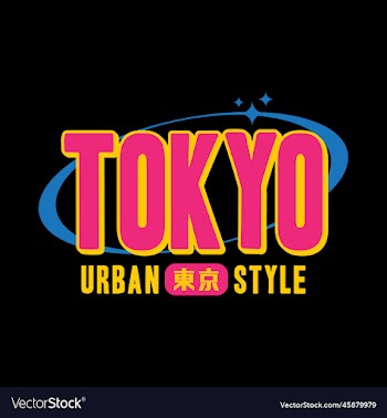 tokyo japan typography slogan streetwear y2k style