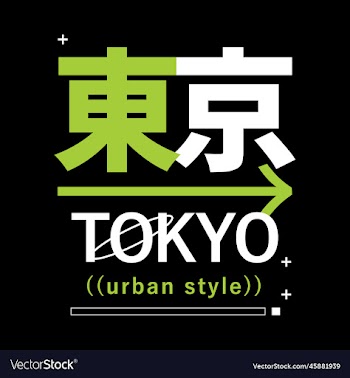 tokyo japan typography slogan streetwear y2k style