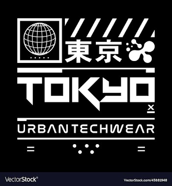 tokyo japan typography slogan streetwear y2k style