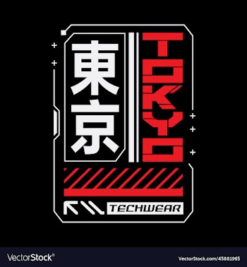 tokyo japan typography slogan streetwear y2k style