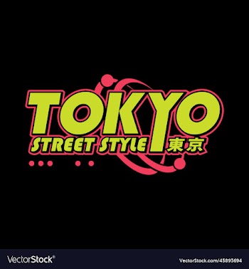 tokyo japan y2k streetwear style slogan typography