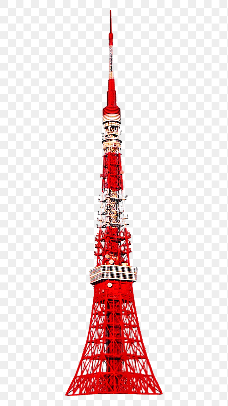 Tokyo tower landmark png sticker, | Free PNG - rawpixel