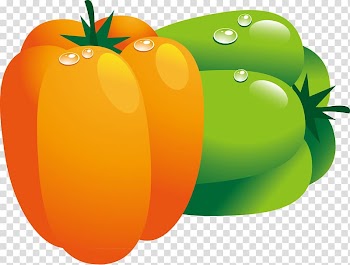 Tomato Bell pepper Vegetable Chili pepper, Red green pumpkin hand painted transparent background PNG clipart