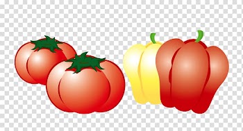 Tomato Bell pepper Vegetarian cuisine Vegetable, vegetables transparent background PNG clipart
