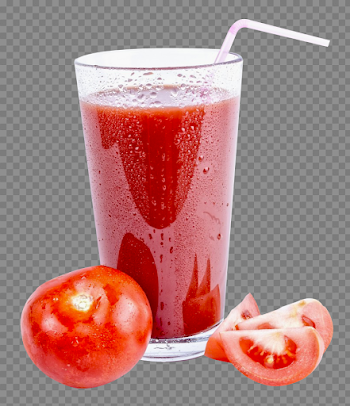 Tomato Juice Glass PNG Image