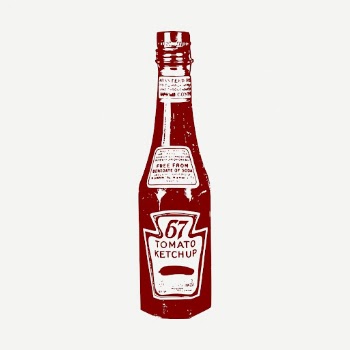 Tomato sauce bottle  collage | Free PSD - rawpixel