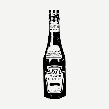 Tomato sauce bottle drawing, vintage | Free PSD - rawpixel