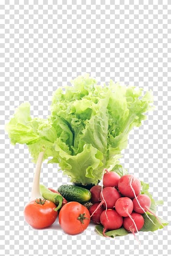 Tomato Vegetarian cuisine Cruciferous vegetables Radish Lettuce, tomato transparent background PNG clipart