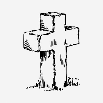 Tomb cross drawing, vintage religious | Free Photo - rawpixel