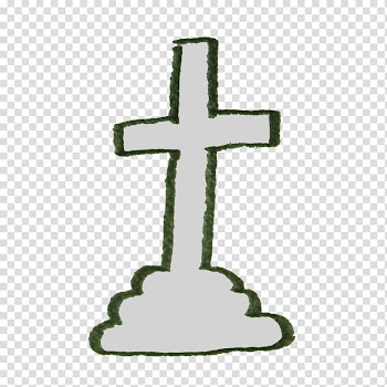 Tomb Halloween Christian cross, Cross line transparent background PNG clipart