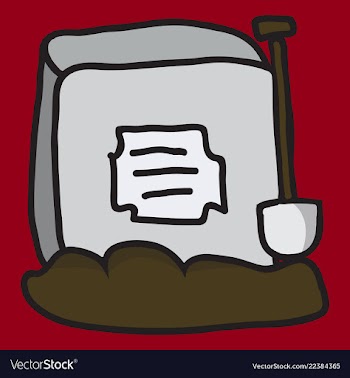 Tombstone made from stone and looking very old vector image