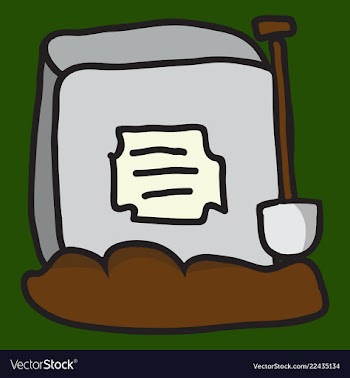 Tombstone made from stone and looking very old vector image