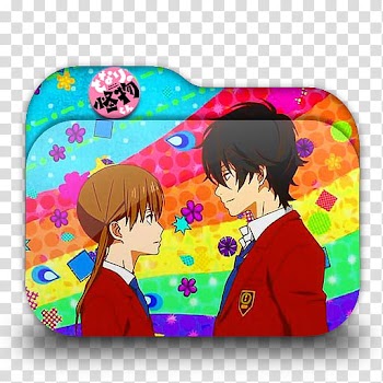 Tonari no Kaibutsu kun Anime Folder Icon, anime character file icon transparent background PNG clipart