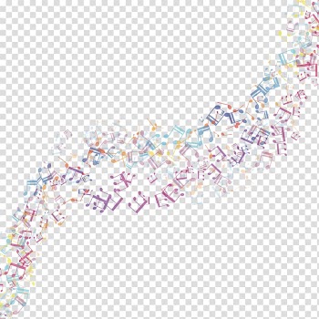 Tone frame illustration, Music Illustration, color notes decoration transparent background PNG clipart