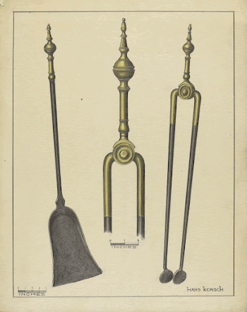 Tongs and Shovel (ca.1939) by Hans | Free Photo - rawpixel