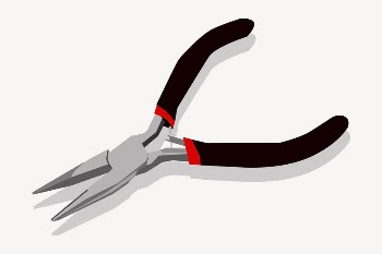 Tongs, tool clipart, illustration vector. | Free Vector - rawpixel
